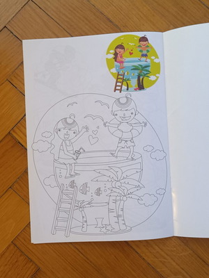 Children's coloring book Chromatistes Pinelies