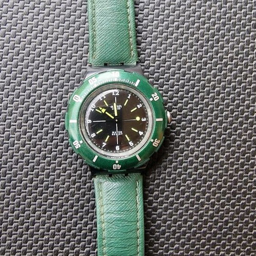 Swatch Scuba 200 SDB113 Dreamwater vintage watch used, green
