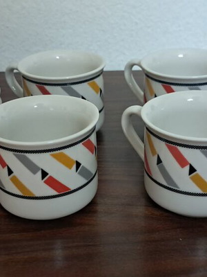 Coffee cup and glass sets new, sold together