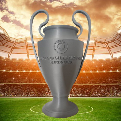 Champions League trophy new from 3d printer, 19 cm height