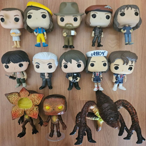 Funko Pop Marvel, DC, The Walking Dead, Harry Potter, Stranger Things figures without boxes