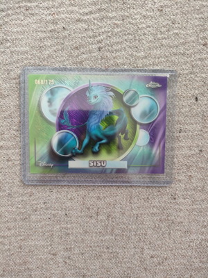 2026 Topps Chrome Disney Sisu Purple & Light Green Shimmer Refractor Raya card like new