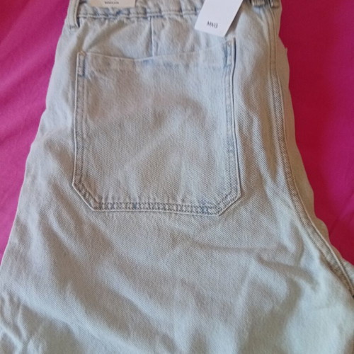 Mango Cropped Jeans new, size 44, bleached denim