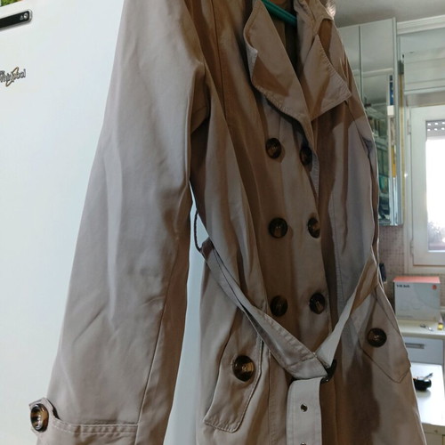 Women's cotton trench coat "Harpia" like new, beige, size XXXL