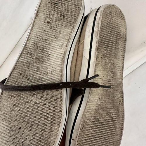 Aldo canvas men's shoes used, size 41, beige
