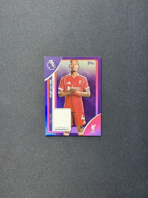 Virgil van Dijk 2025-26 Topps Premier League Premier Relics Purple Rainbow card used
