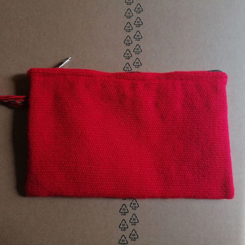 Handmade Peruvian toiletry bag new, woven and hand embroidered