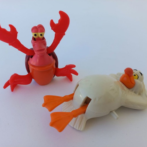 McDonald's Disney The Little Mermaid collectible figures set of 2 like new 1997