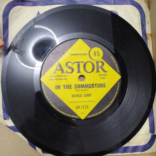 Mungo Jerry In The Summertime 45 RPM vinyl used, pop
