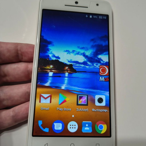 MLS F5 iQGW516 Android 7.0 smartphone used, dual SIM, 16GB, white