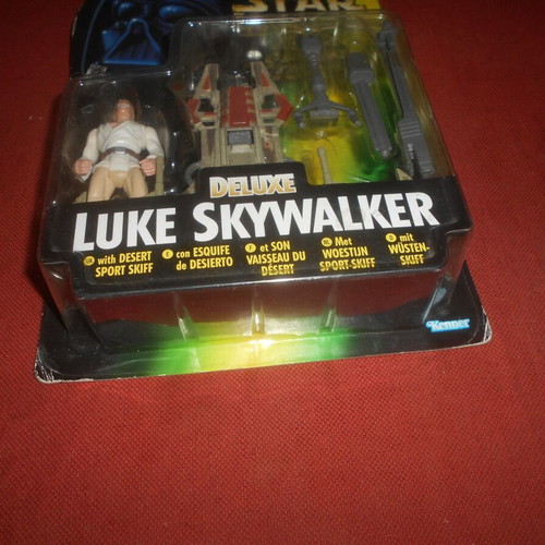 Star Wars Deluxe Luke Skywalker figure new sealed 1996 Kenner