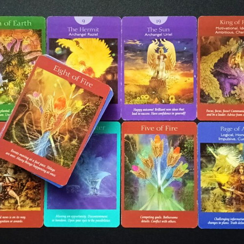 Angel Tarot Cards Radleigh Valentine deck used, 78 cards