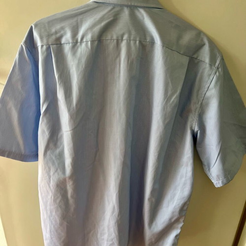 Stenstroms Fitted Body Short Sleeve Men Shirt Dress new, blue