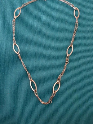 Silver necklace 925 used, silver color