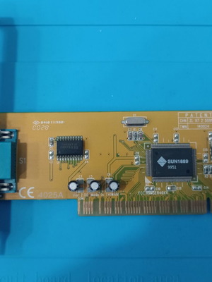 Serial card PCI Sunix 4025A 1 port used