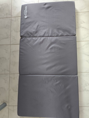 Honeybaby folding playpen mattress grey brown 118x59x5cm