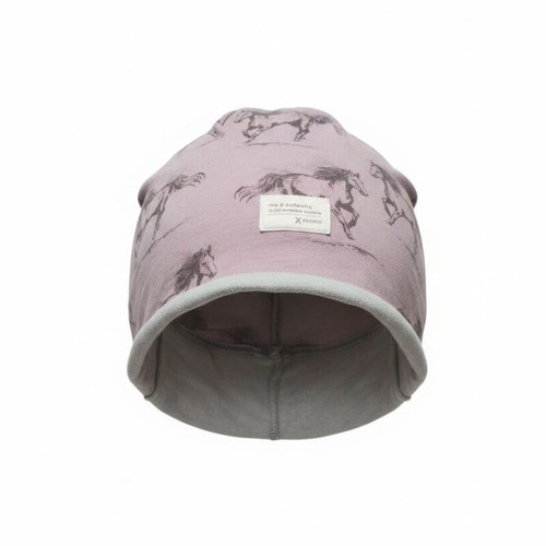 Children's purple hat with horses Maximo like new