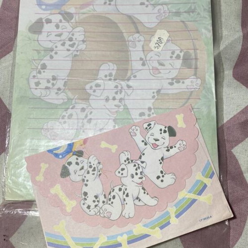 Vintage dog stationery collection like new, 3 sheets 3 envelopes