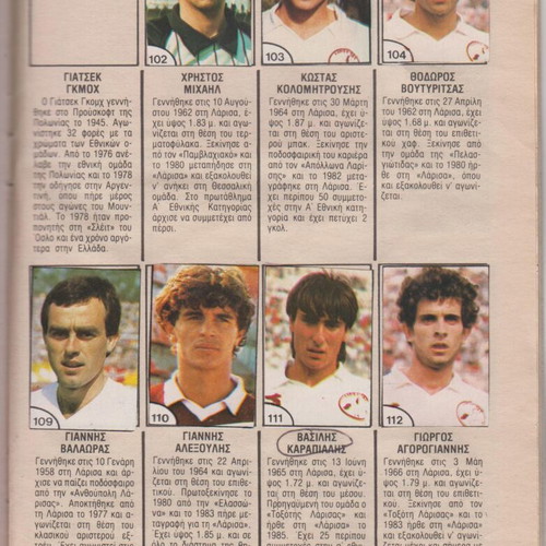 Blek football album 87-88 used with 145 stickers