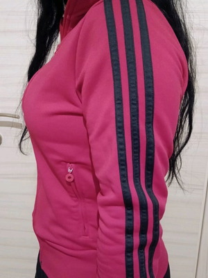 Adidas jacket pink like new, size S