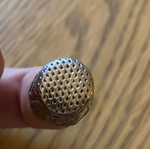 Silver thimble used