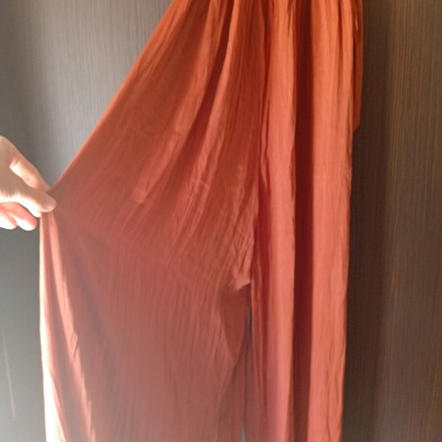 Zara women's jumpsuit like new, brown orange, size XL