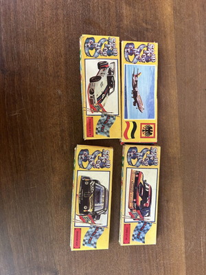 Vintage assembled model cars set