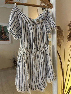 Bershka καλοκαιρινή ριγέ ολόσωμη φόρμα σαν καινούργιο, μέγεθος S