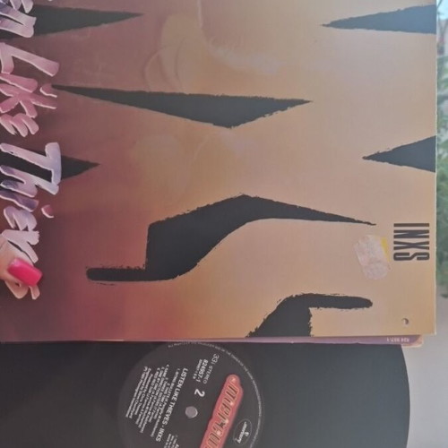Phil Collins and INXS vinyl records set used, 3 LPs
