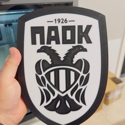 PAOK FC light box without led, new 24x17 cm