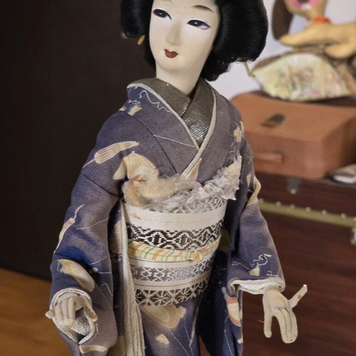 Geisha doll from Japan collectible 1970s used