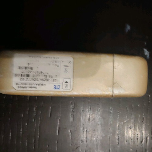 Wireless internet USB used, works with card
