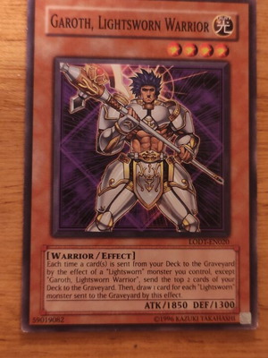 Garoth Lightsworn Warrior κάρτα Yu-Gi-Oh μεταχειρισμένη, LODT