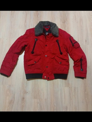 Fly men's jacket like new with detachable fur collar Tommy Hilfiger