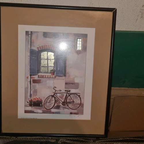 Medium-sized framed art used 42x37 with box now
