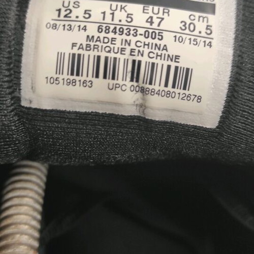 Jordan sneakers size 47 like new, black and gray shoes