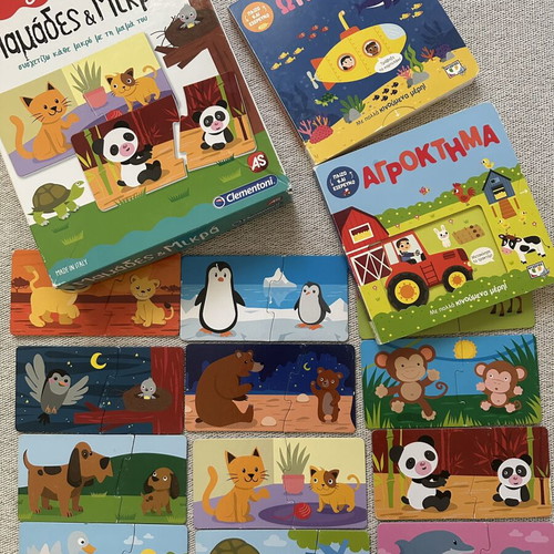 Children's educational puzzle and 2 interactive books like new