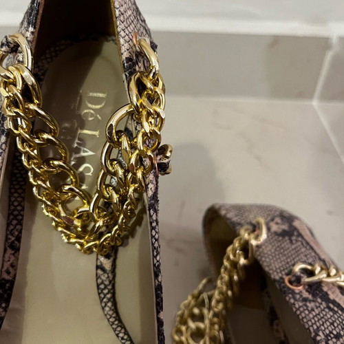 High leopard print pumps new, size 37, 15 cm heel