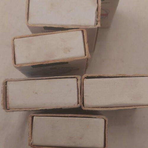 Vintage collection of 6 used matchboxes, Greek Monopoly, historic ships