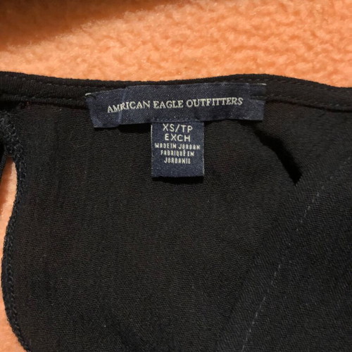 American Eagle black backless blouse like new