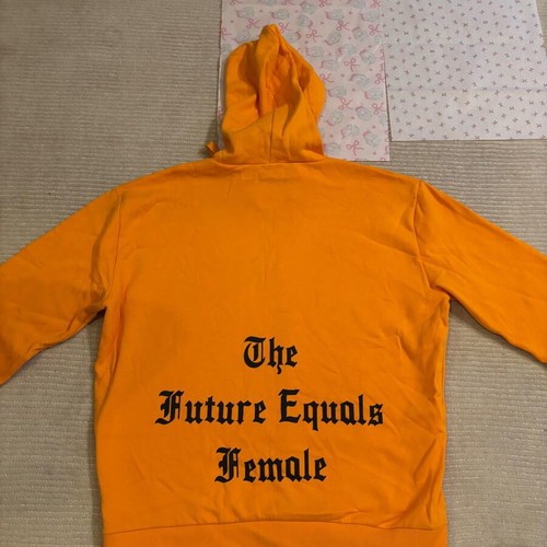 Na-Kd hoodie jacket new, orange, size XL
