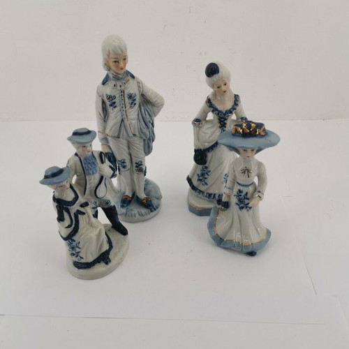 Figurines used, pack of 4, ornate, from 1970 era