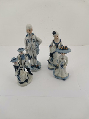 Figurines used, pack of 4, ornate, from 1970 era