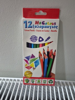 Colored pencils used, pack of 12