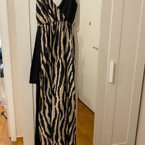 Formal dress satin new On Line black beige size M