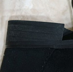 Women's black suede boots like new, size 39 with zipper