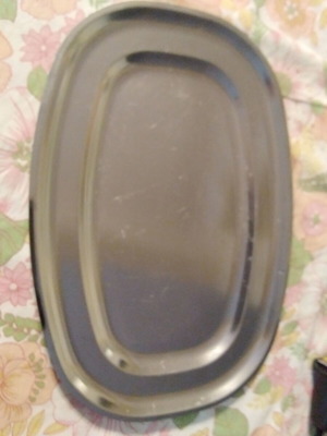Vintage serving platters and trays
