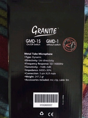 Granite microphone unused