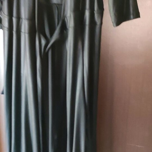 Leather maxi dress black new, plus size XXLove