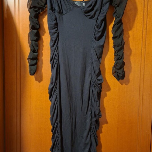 Asos Design Curve Black Fitted Dress Size 44 Like New